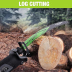 WORKPRO 15" Japanese Teeth Wood Pruning Reciprocating Saw Blades Set, Arc Cutting Edge 6TPI Pruning Saw Blades for Tree Pruning, Wood Cutting, Durable & Sharp, 5 Pack