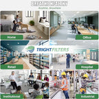 14x25x1 Air Filter 4 Pack, Durable MERV 8 Pleated Home HVAC AC Furnace Filters, Lightweight Compact Air Conditioner Filter Replacement