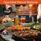 10 Pieces Griddle Cleaning Kit for Blackstone & More - Professional Flat Top Grill Cleaning Kit with Heavy Duty Griddle Scraper, Grill Stones, Scouring Pads & Ergonomic Handles