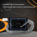 36387 RV Toilet Wall Switch Compatible with Thetford Tecma Silence Plus RV Toilets, with White and Black Cover