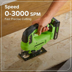 Greenworks 24V Brushless 10PC Power Tool Combo, Drill+Impact Driver+Circular Saw+Recip Saw+Jig Saw+Sander+Light+Multi-Tool+Nailer+Grinder (2) 4.0Ah+2.0Ah Batteries (24,000mAh Power Bank) USB-C Charger