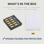 10 Pack Kitchen Cabinet Knobs, Antique Brass Dresser Drawer Knobs and Pulls for Bathroom Cabinets