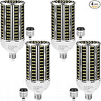 100W 4 pack LED Corn Light Bulb,(1000W Equivalent )Commercial Grade DayLight 5000K E26/E39 14200LM Medium Mogul Base LED Lamp,Large Area Lights For Outdoor Indoor Garage Warehouse Factory Bay Light