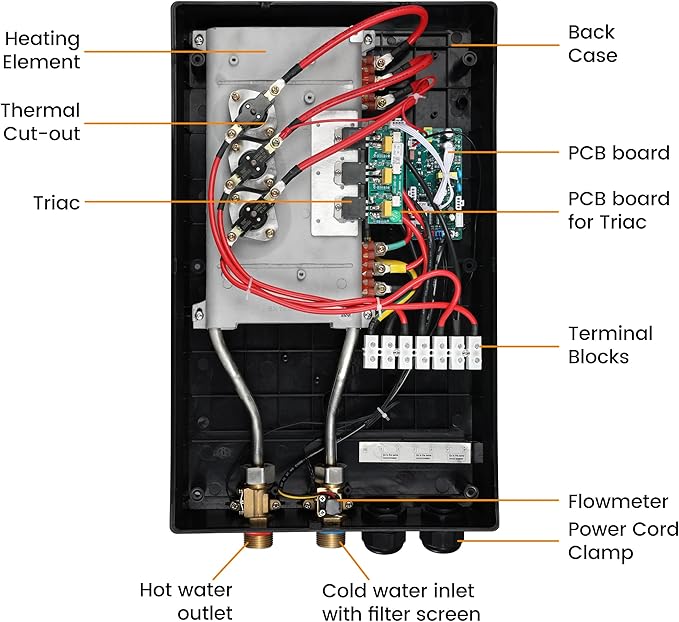Electric Tankless Water Heater WINTEMP 27kW 240V, Whole House Hot Water Supply, On Demand Instant Endless Water Heater, with LED Temperature Display, WiFi Control, Up to 6.3 GPM, ETL Certified