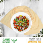 Urban Villa Kitchen Towels Set of 6 Premium Quality 100% Cotton Solid Kitchen Towels Ultra Soft Size 20X30 Inches Light Yellow Color Kitchen Towel Highly Absorbent Kitchen Towels