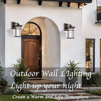 Casia Wall Sconce, Outdoor Lighting Fixture, 14.17'' H x 8.66'' W, Oil Rubbed Bronze, Lobby, Entryway, Patio, Porch, Balcony, UL Listed
