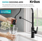 KRAUS Allyn Commercial Style 2-Function Single Handle Pull Down Kitchen Faucet in Spot-Free Stainless Steel, KPF-4110SFS
