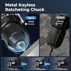 20V Cordless Drill, Power tool, 620 in-lbs Torque, 3/8" Metal Keyless Chuck with Safety Lock, 20+1 Position Electric Drill Driver with LED, Brushless Power Drill with 2.0Ah Battery and Charger