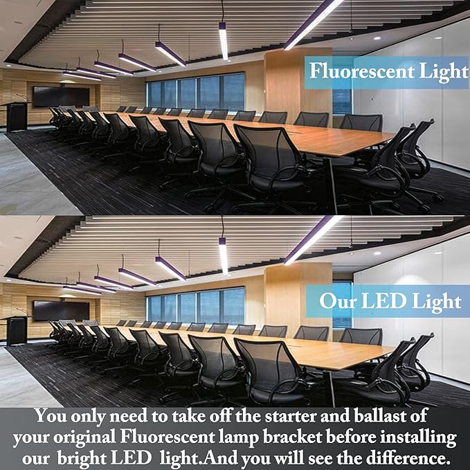 25pcs 3FT 15W T8 Tube Light White Daylight 6000k T8 LED Bulbs Household Lights Ballast Bypass G13 Base 3 Foot Milky Cover Fluorescent Tube lamp Replacement AC100-277V (15w Milky, 25 Count)