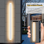 Aipsun Porch Wall Lights 59inch Long Strip Modern Outdoor Wall Light Fixture, White Wall Mount Lighting Sconce Exterior Lights Wall Sconce 3000K for House Living Room Corridor(1 Pack)
