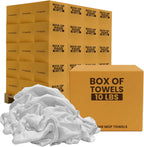 White Terry Bar Mop Towels 4800 Pcs (Approx) - 100% Cotton Ultra-Absorbent Cleaning Rags, Perfect Washable Kitchen Rags for Bars, Restaurants & Home (600 lbs Pallet - 60x10 lbs. Box)