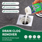 Drain Clog Remover Powder - Fast Acting Formula for All Drains, Kitchen, Bathroom, Sink & Shower - 100% Effective to Eliminate Hair, Grease, and Blockages - [2Pack ]