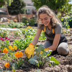 Leather-Gardening-Gloves for Women,Thorn-Proof Work-Gloves for Weeding,Digging,Planting,Pruning Yard garden Gloves