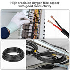 22 Gauge Electrical Wire 2 Conductor,22 AWG Electrical Wire Stranded PVC Cord Oxygen-Free Copper Cable,50FT Pure Copper Hookup Wire Cord for LED Lamp Lighting Strips Automotive…