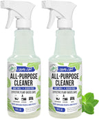 Mighty Mint All-Purpose Cleaner Spray for Home, Kitchen, Bathroom, Natural Peppermint Scent, 16oz - 2 Pack