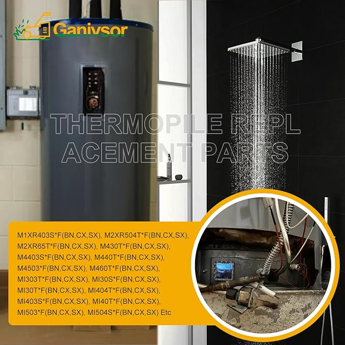 Ganivsor 233-47845-05 Water Heater Pilot Assembly for Bradford White Water Heater, Replace for 415-47845-05, 233-47845-04, 233-47845-03, 233-47845-02A