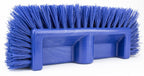 SPARTA Multi-Level Tile Scrub Brush 12" Wide Brush Head, Heavy-Duty Tile Cleaning Brush with End Bristles for Commercial Tiles, Tubs and Floor, Plastic, 12 Inches, Blue