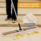 36” Commercial Dust Mop for Hardwood Floor Cleaning, Heavy Duty Push Broom Mop Hotel Company Household Cleaning Supplies for Hardwood, Tiles, Marble,Vinyl Plank Floors Cleaning