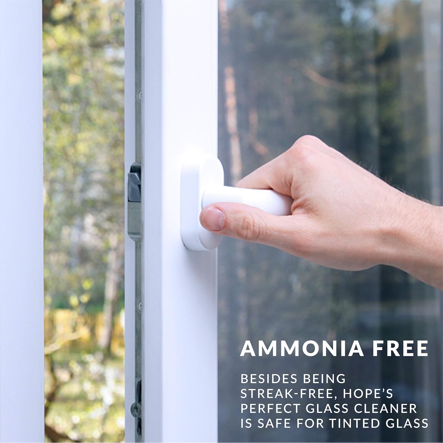 HOPE'S Perfect Glass Cleaner Spray Refill, Streak-Free, Ammonia-Free Window, Mirror, Screen, Tinted Glass, and Shower Door Cleaner, Indoor and Outdoor Glass Surfaces, 67.6 Ounce, Pack of 2