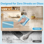 Microfiber Cleaning Cloth - Micro Fiber Cloth for Cleaning Rags - Clean for Glass Window,Car,Kitchen,Stainless Steel,6pcs