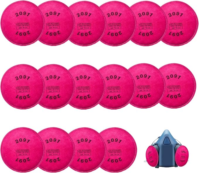 16PCS (8 Pack) 2091 Particulate Filter,Installed on Filters,Compatible with 6000 6200 6800 7000 FF-4 Series to Replace 2091 Filters