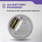 Kidde Smoke & Carbon Monoxide Detector for Home, AA Battery Powered, Voice Alerts, 3-Pack