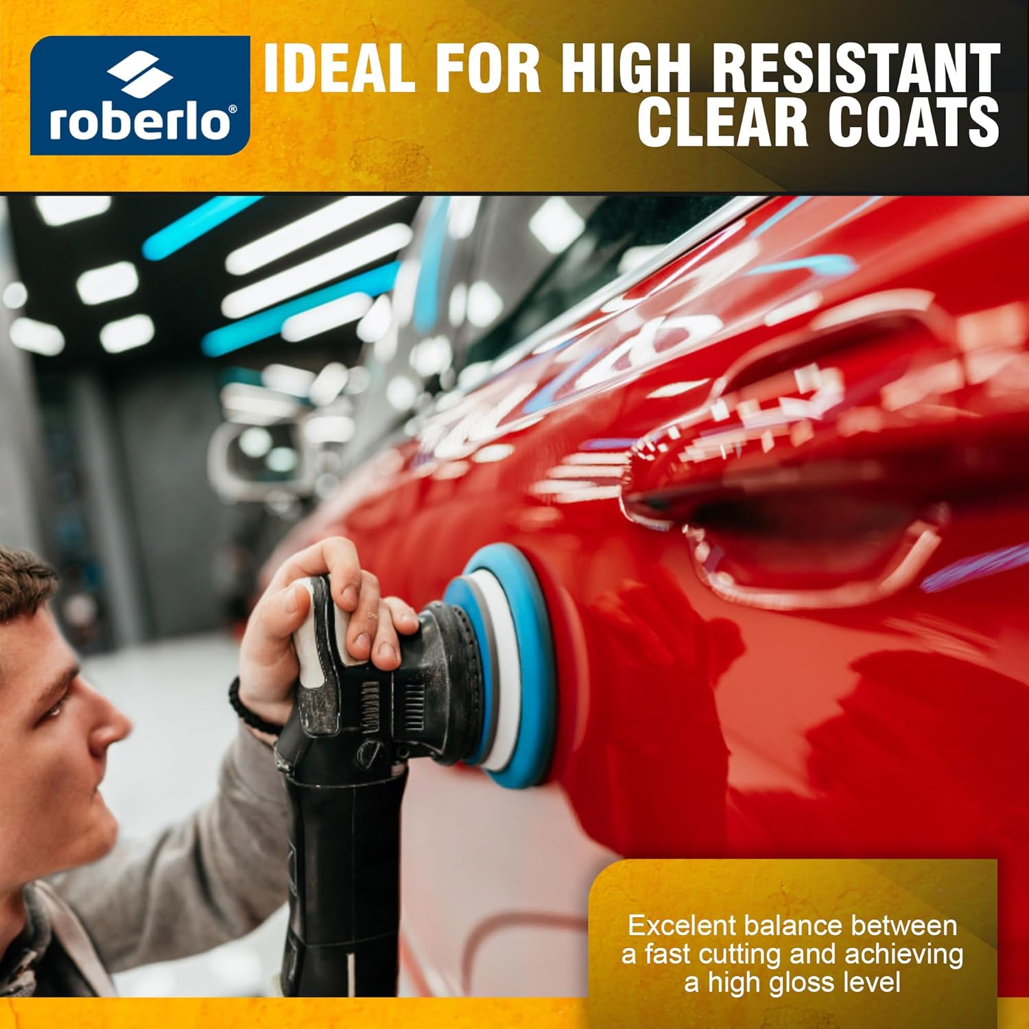 ROBERCAR UF920 Ultra Fine Polish - Premium Buffing, Cutting, & Polishing Compound for Automotive Paint Restoration, Polishing Kit - 1KG - High-Gloss Finish