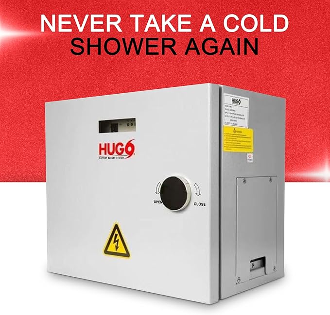 HUGO Battery Backup for Tankless Hot Water Heater & Gas Appliances L30 No Flow Kit