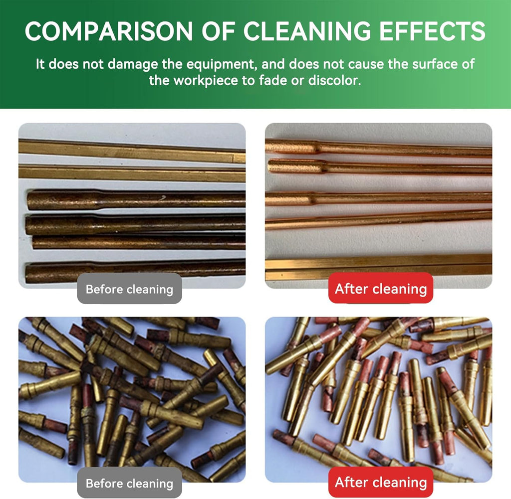 Copper Cleaner & Rust Remover & Polish - 3-in-1 Formula Action Fast-Acting Removes Rust, Oxidation and Restores Shine | Professional Grade Brass Cleaner Safe for Various Copper Products (1kg)