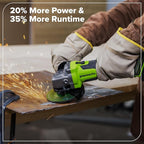 Greenworks 24V Brushless 10PC Power Tool Combo, Drill+Impact Driver+Circular Saw+Recip Saw+Jig Saw+Sander+Light+Multi-Tool+Nailer+Grinder (2) 4.0Ah+2.0Ah Batteries (24,000mAh Power Bank) USB-C Charger