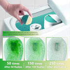 Toilet Bowl Cleaner Tablets, Automatic Toilet Bowl Cleaners, Long-Lasting Toilet Tabs Drop in Tank for Deodorizing & Descaling, Green & Yellow, 20 Packs