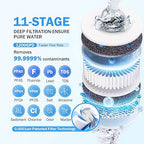 Frizzlife 1200GPD Reverse Osmosis Water Filter, NSF/ANSI 42&58&372 Standards, 11-Stage Tankless RO Water Filtration System, Under Sink, 3:1 Pure to Drain, Smart Faucet, Reduce PFAS, BPA Free, PD1200