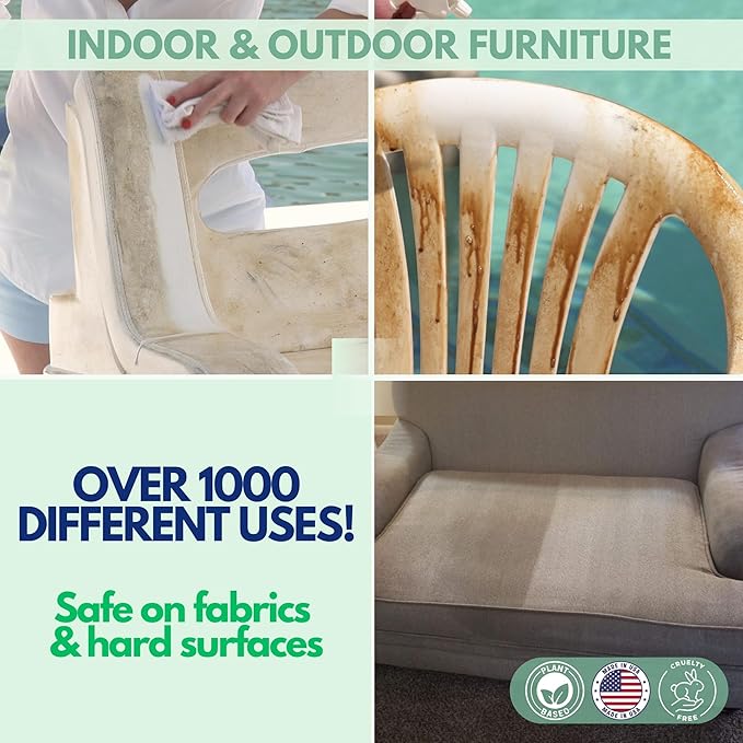 Whip It Cleaner Concentrate, Multi Purpose Stain Remover, Plant Based Enzyme Cleaner, Cleaning Food, Grease, Coffee, Wine, Baby Stains, Over 500 uses, Made in the USA, 1 Gallon,128-ounce