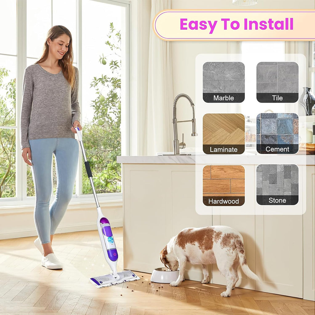 40 Count Disposable Mopping Pad Refills for Power Mop Refills, Multi-Surface Mopping Pad Refills，Unscented Spray Cleaning Repalcement Pads Refill