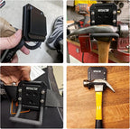 MUTUACTOR Hammer Holder for Belt Clip,Heavy Duty Tough Tool Clip for Drill Holder,1 Set Quickly Access Tool Belt Hammer Holder for Power Drill Drivers Heavy Duty Hatchet Hammers Mallets