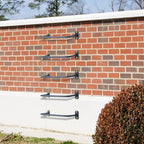 5-Rung Window Well Ladder, Heavy Duty Steel Basement Egress Ladder, Adjustable Wall Muonted Ladder for Home Safety, 700LBS