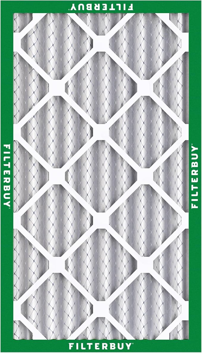 Filterbuy 16x24x4 Air Filter MERV 8 (MPR 700) Dust Defense Replacement (6-Pack), Electrostatic Pleated HVAC AC Furnace Filters, Made in USA (Actual Size: 15.38 x 23.38 x 3.63)