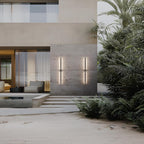 LamQee 47.2 Inch Long Outdoor Wall Lights Modern Exterior Lighting Fixtures for House, Waterproof 3000K 38W 1900LM LED Linear Outdoor Wall Sconces Lighting for Porch Patio Garage Door Yard Indoor