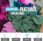 Recycled Color T-Shirt Cleaning Rags (600 lbs. Pallet 60x10 lbs Box) in Box Color Cotton Rags, Perfect for Housing & Workshop Tasks Elevate Your Cleaning Routine!
