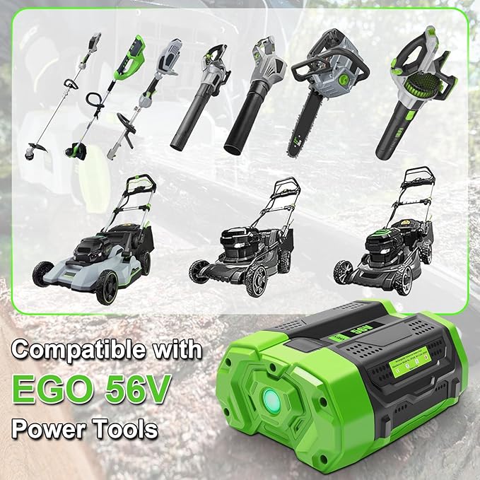 56V 5.0Ah Battery Compatible for 56V EGO Battery BA2800T BA2800 BA4200 BA1400 Compatible with EGO 56-Volt CS1604 CS1804 Power Cordless Tools(Not Made in EGO