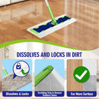 30 Count Heavy Duty Wet Mopping Cloths Refill Compatible with Swiffer Sweeper XL Mop, Disposable Wet Pads Refill X-Large Size for Multi-Surface Floor Cleaning, Unscented