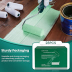 Foam Paint Roller, 28 Pack, 4 Inch Small Paint Roller Kit with High-Density Foam Paint Roller Covers, Mini Paint Rollers for Painting Walls, Home Painting Supplies