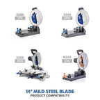 Evolution Power Tools 14BLADEST Blade for Cutting Mild Steel, For Circular and Chop Saws, No Heat, No Burrs & Virtually No Sparks, Carbide-Tipped TCT Blade For Cold Metal Cutting,14-Inch x 66-Tooth