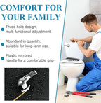 12 Pcs Toilet Handle Lever Flush Replacement Universal Brass Toilet Flush Handle Toilet Tank Trip Lever Bulk for Most Front Mount Toilet