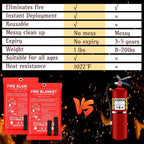 Jerify 16 Pack Fire Blanket for Home Emergency Fire Blanket 47 x 47 Inch Kitchen Fire Suppression Blanket Fiberglass Fire Blanket Flame Retardant Protection and Heat Insulation (Red)