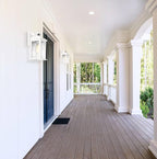 VIANIS 2 Pack Motion Sensor Outdoor Wall Lantern, White Dusk to Dawn Outdoor Lighting Wall Mount, Anti-Rust Waterproof Exterior Light Fixture with Tempered Glass for House Front Porch Garage Entryway