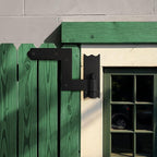 Renovators Supply Manufacturing - Heavy-Duty Black Wrought Iron Shutter Lift Off Pintle Hinges Colonial Pin Reversible for Doors, Window and Shutters with Hardware 6 1/2 Inches, Pack of 8 Pairs