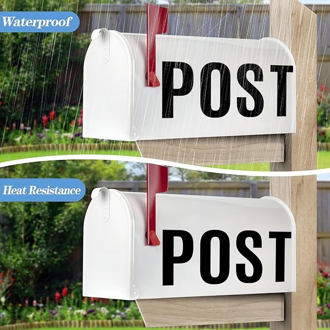 220 PCS Letter Stickers Big Font Mailbox Numbers and Letters Self Adhesive Vinyl Waterproof Alphabet Number Stickers for Bulletin Board Mailbox House Address,Cars,Poster,Business Decor(6 Inch,Black)