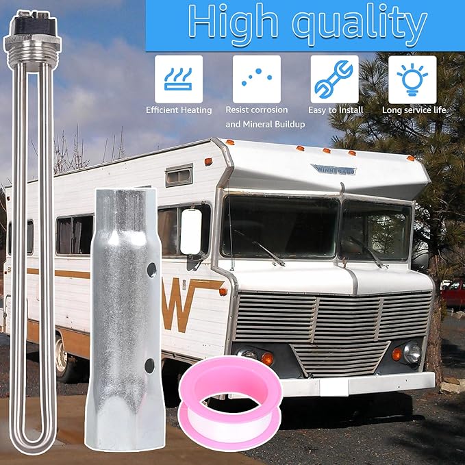 520900 232794 520789 RV Water Heater Element 1440W 120V Screw-in, Compatible with Atwood Suburban GC6AA GC10A GCH6A SW Series(1Set)