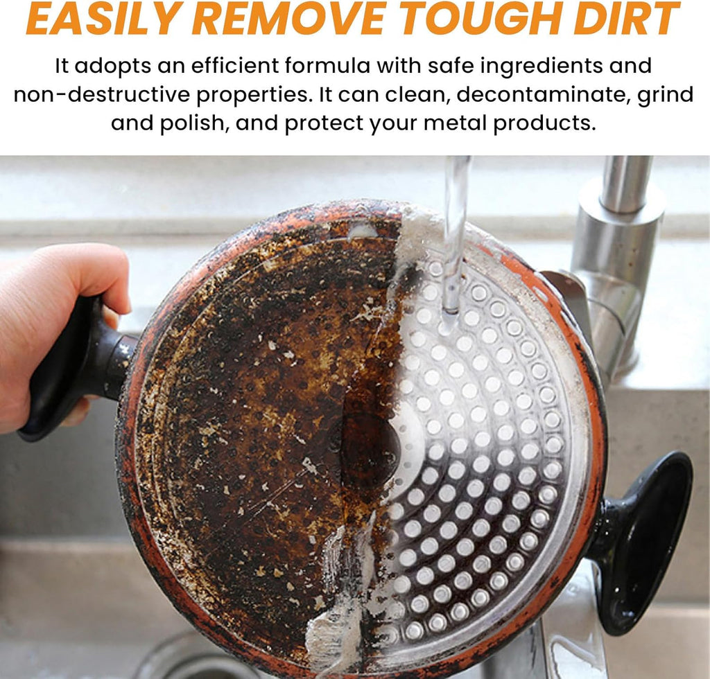 Magical Nano-Technology Stainless Steel Cleaning Paste, Stainless Steel Clean Wax, Stainless Steel Cleaning Wax, Stainless Steel Cleaner and Polish, Metal Polish Paste (1Pcs)